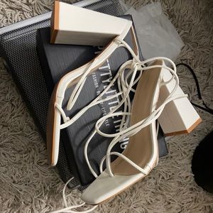 Pretty Little Thing Strap Laced Sandal